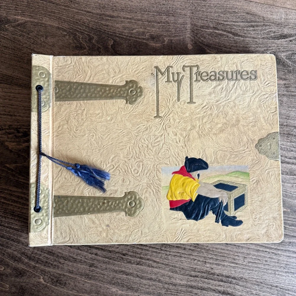 Vintage Pirate Scrapbook Universal Bookbindery My Treasures Memory Book READ